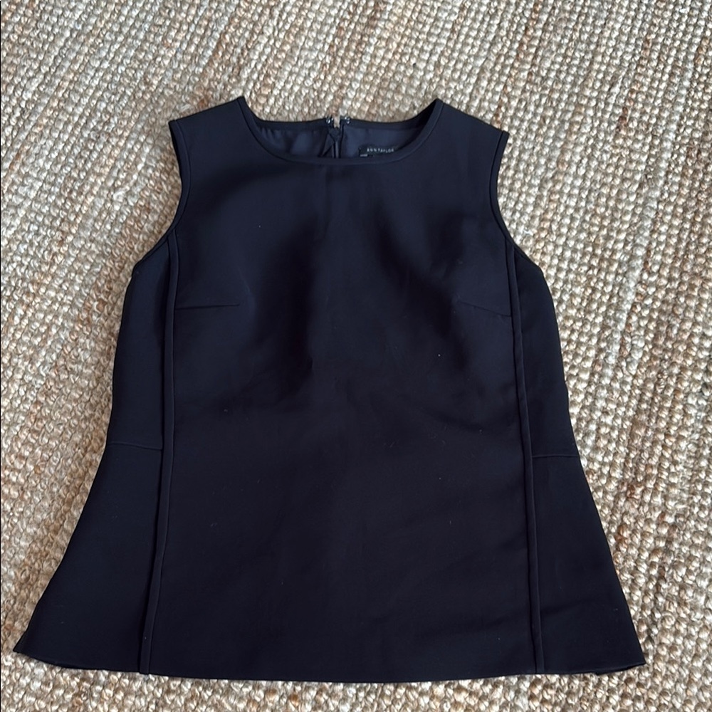 Ann Taylor Black Sleeveless Tank Top